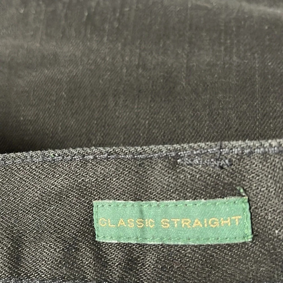 RALPH LAUREN LRL Classic Fit Straight Leg Jeans Black Mid Rise Retro Preppy 8 - Picture 8 of 10